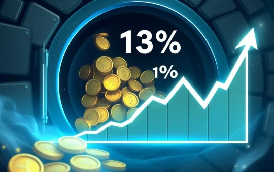 XRP coins transitioning from dormant to active circulation with a 13% MDIA drop