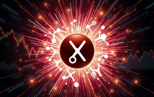XRP logo exploding with potential price surge and market growth