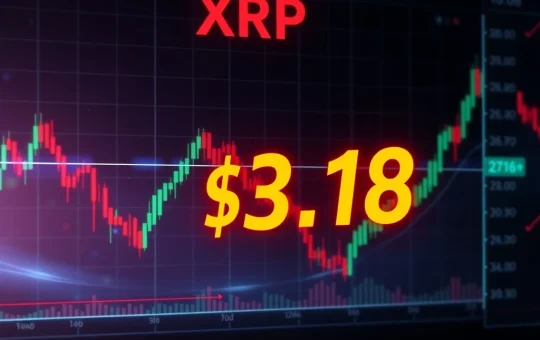 XRP price chart showing recent volatility and key support levels