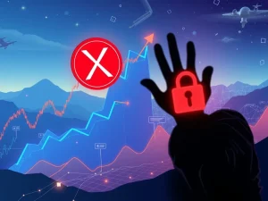 A visual representing the dual nature of XRP news: a rising price chart overlaid with cybersecurity warnings, symbolizing the surge in XRP scams and the need for investor vigilance.