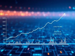 An XRP price chart showing stabilization above the 21 EMA, with potential for a significant breakout towards $4.50 and higher, reflecting current XRP analysis.