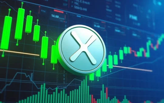 A vibrant chart showing XRP price breaking resistance, symbolizing potential for a strong rally and market excitement.