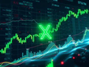 XRP price chart showing a large green 'God Candle' candlestick, highlighting the $3.42 level and critical support zones for XRP technical analysis.