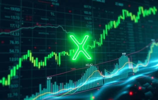 XRP price chart showing a large green 'God Candle' candlestick, highlighting the $3.42 level and critical support zones for XRP technical analysis.