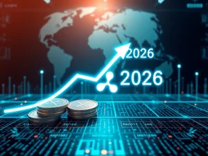 XRP Price Prediction 2026: Visualizing the potential growth of 1,000 Ripple XRP coins and future digital assets.