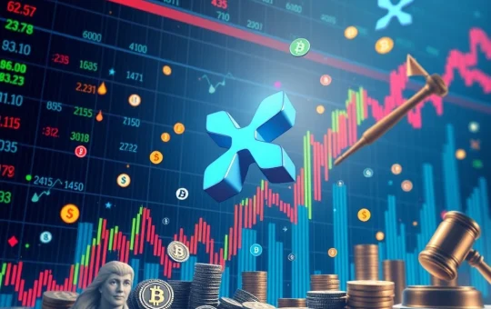 An XRP logo dramatically rising on a crypto chart, symbolizing the recent XRP price surge during an altcoin season.