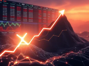 A chart illustrating the significant XRP price increase alongside a surge in XRP Ledger new wallet creations, signaling strong on-chain activity.
