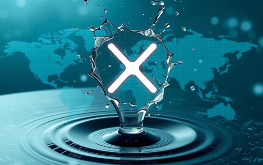 An explosive visual of XRP Ripple disrupting traditional finance, symbolizing its potential to revolutionize digital payments.
