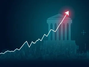 A rising ZORA price chart with a magnifying glass revealing suspicious lack of on-chain activity, highlighting CEX manipulation concerns.