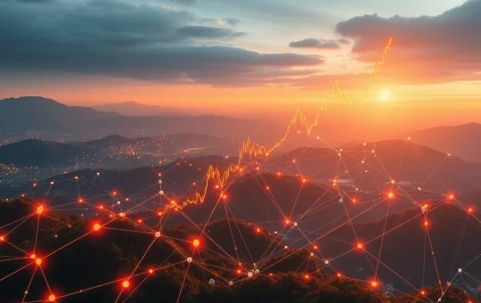 Visualizing the remarkable ACE crypto price surge amidst a thriving blockchain ecosystem, representing strategic growth and interoperability.