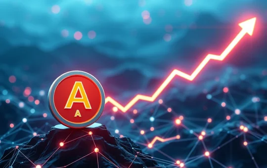 ACE cryptocurrency token surging amid blockchain network connections and growth charts