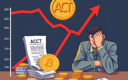 ACT token price crash amid regulatory scrutiny and market uncertainty
