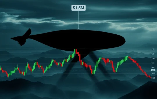 A chart illustrating Ethereum price fluctuations, reflecting the significant impact of AguilaTrades' strategic Ethereum short positions on market sentiment and volatility.