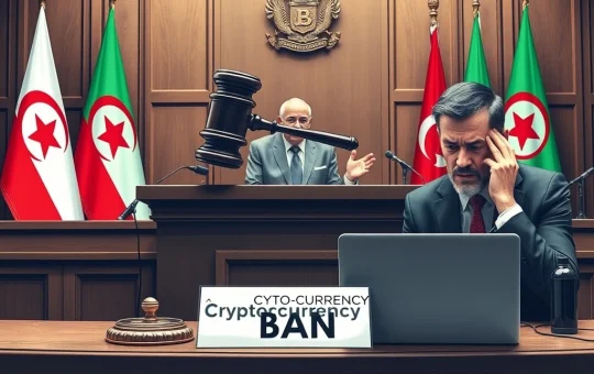 Algeria's crypto ban enforcement with prison and fines for digital asset activities