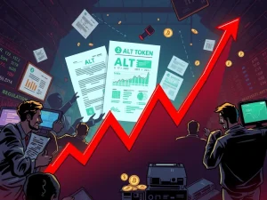 Dramatic ALT token price crash amid cryptocurrency market volatility