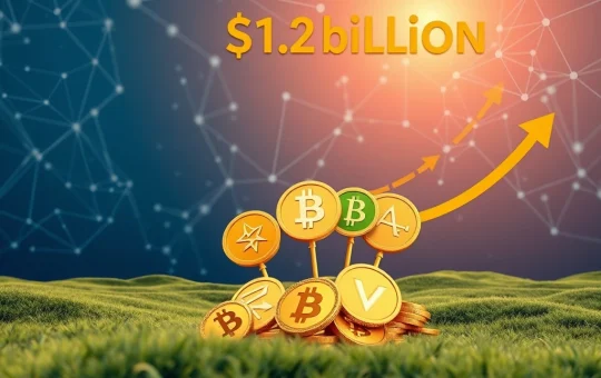 Illustrates the significant shift of $1.2 billion into high-performing altcoins, driven by demand for scalable blockchain solutions.