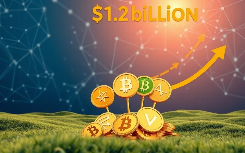 Illustrates the significant shift of $1.2 billion into high-performing altcoins, driven by demand for scalable blockchain solutions.