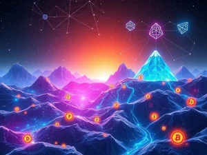 A visual representation of strategic Altcoin Investments for 2025, blending digital assets with real-world applications.