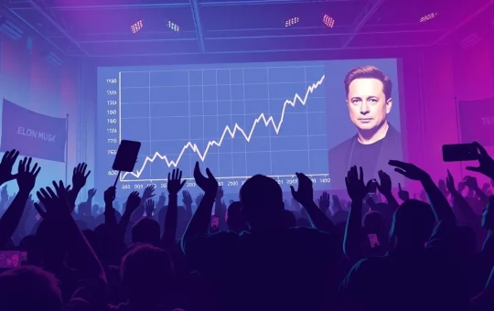 An illustration showing the rapid growth of the America Party Token, symbolizing its surge and connection to Elon Musk's political movement.