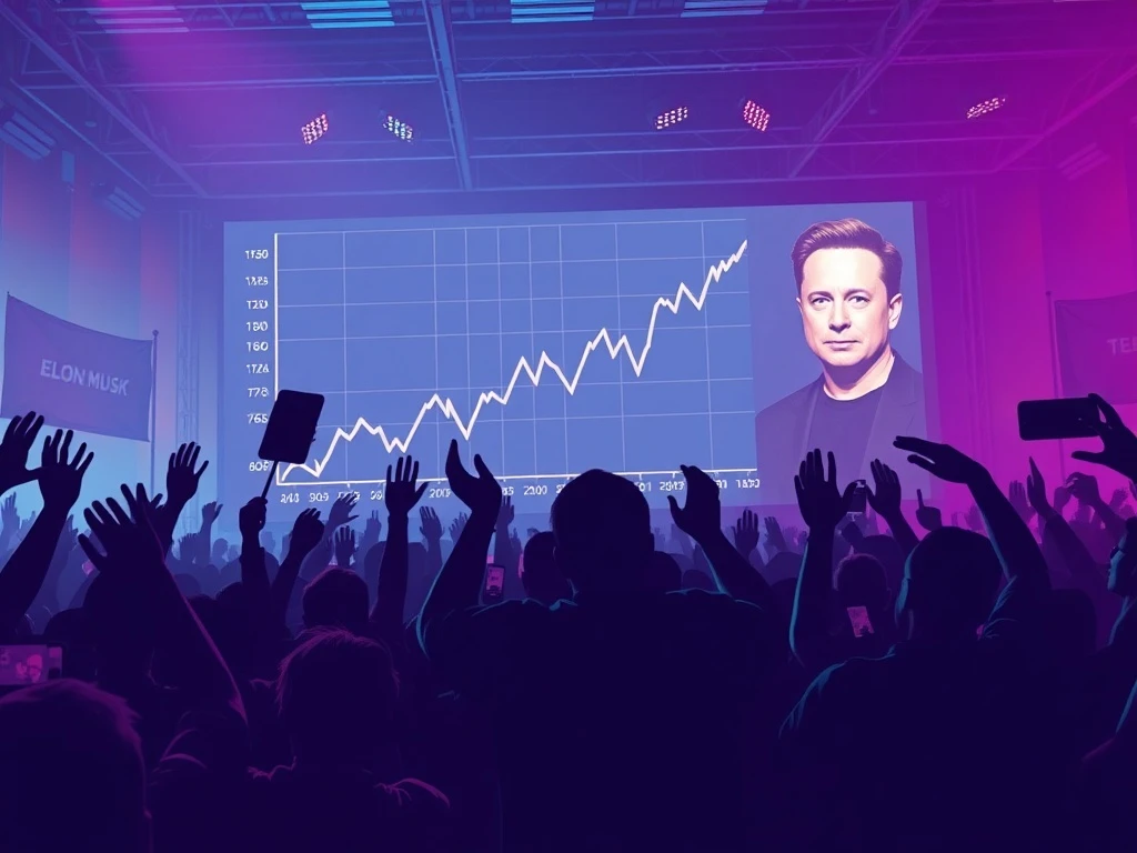 An illustration showing the rapid growth of the America Party Token, symbolizing its surge and connection to Elon Musk's political movement.