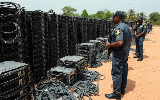 Angola's Massive Crypto Mining Crackdown: Interpol Seizes $100 Million in Global Cybercrime Operations