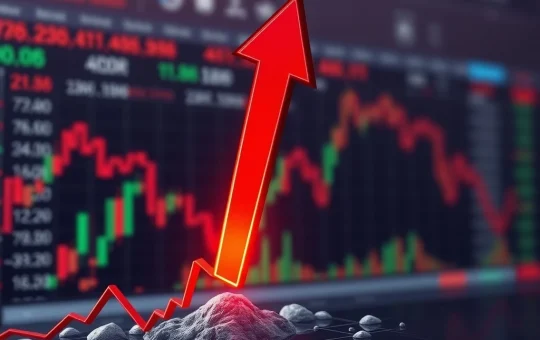 A volatile cryptocurrency chart showing a dramatic ARDR price drop, illustrating the risks of crypto volatility.
