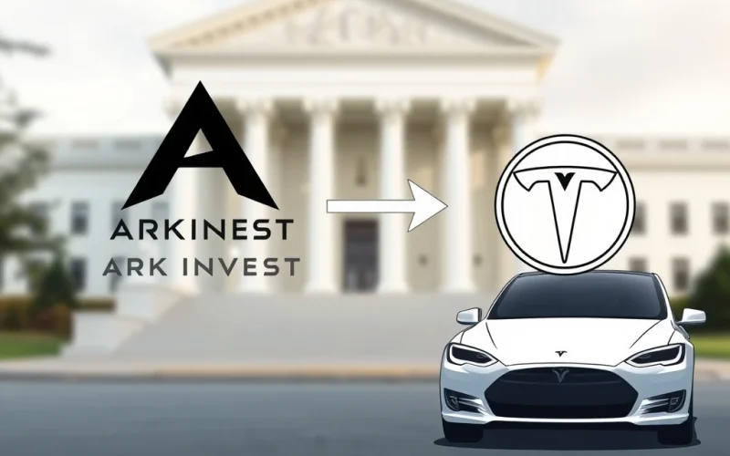 Ark Invest's strategic pivot in its portfolio, moving away from Bitcoin and crypto holdings towards Tesla, influenced by ongoing SEC delays.