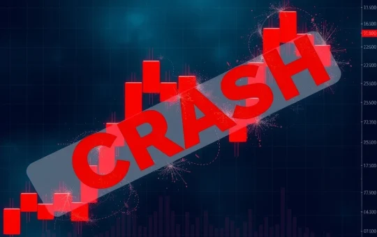 Dramatic ARKM price crash shown on volatile cryptocurrency chart