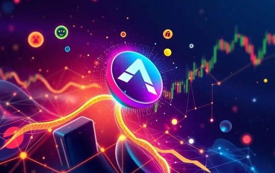 Chart showing ARPA crypto's dramatic price surge, symbolizing the impact of regulatory clarity and technological advancements on its market value.