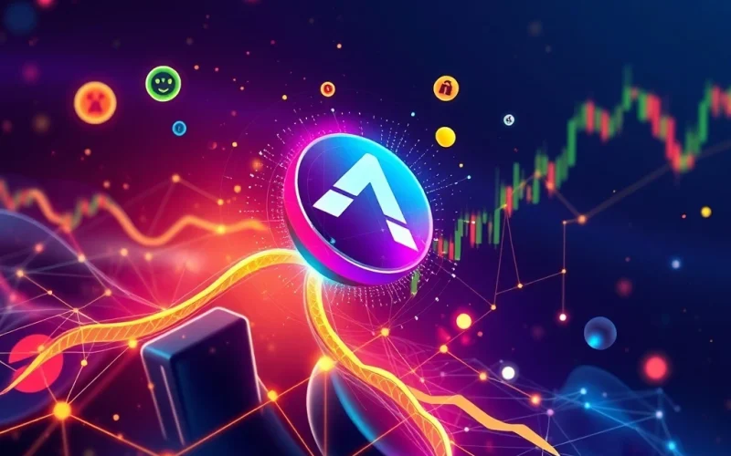 Chart showing ARPA crypto's dramatic price surge, symbolizing the impact of regulatory clarity and technological advancements on its market value.