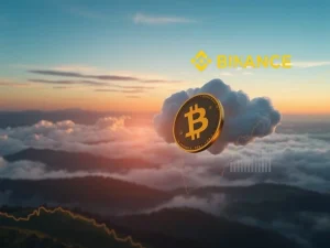 A visual representation of the Aspecta ASP token drop after its Binance airdrop, symbolizing market volatility.
