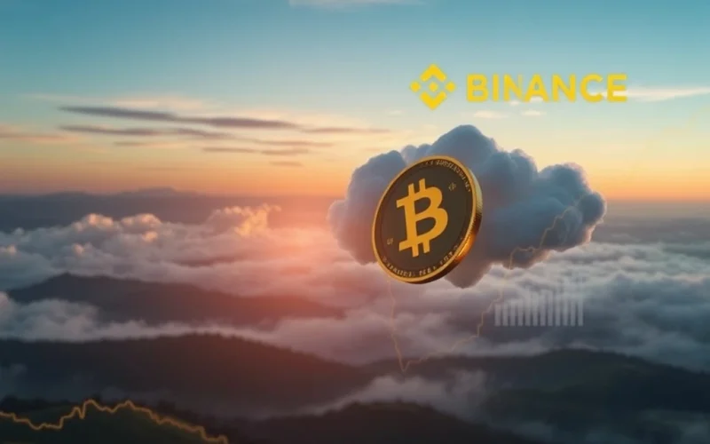 A visual representation of the Aspecta ASP token drop after its Binance airdrop, symbolizing market volatility.