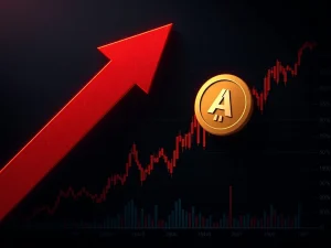 Dramatic visualization of AUCTION token's 352% price crash in cryptocurrency markets
