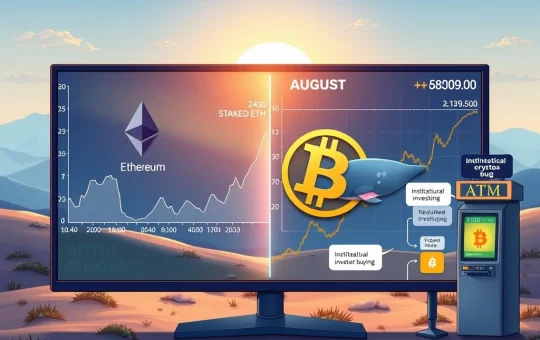 August Crypto Market: Ethereum Soars to 1.8M Transactions, Bitcoin Whale Sparks $2.7B Meltdown