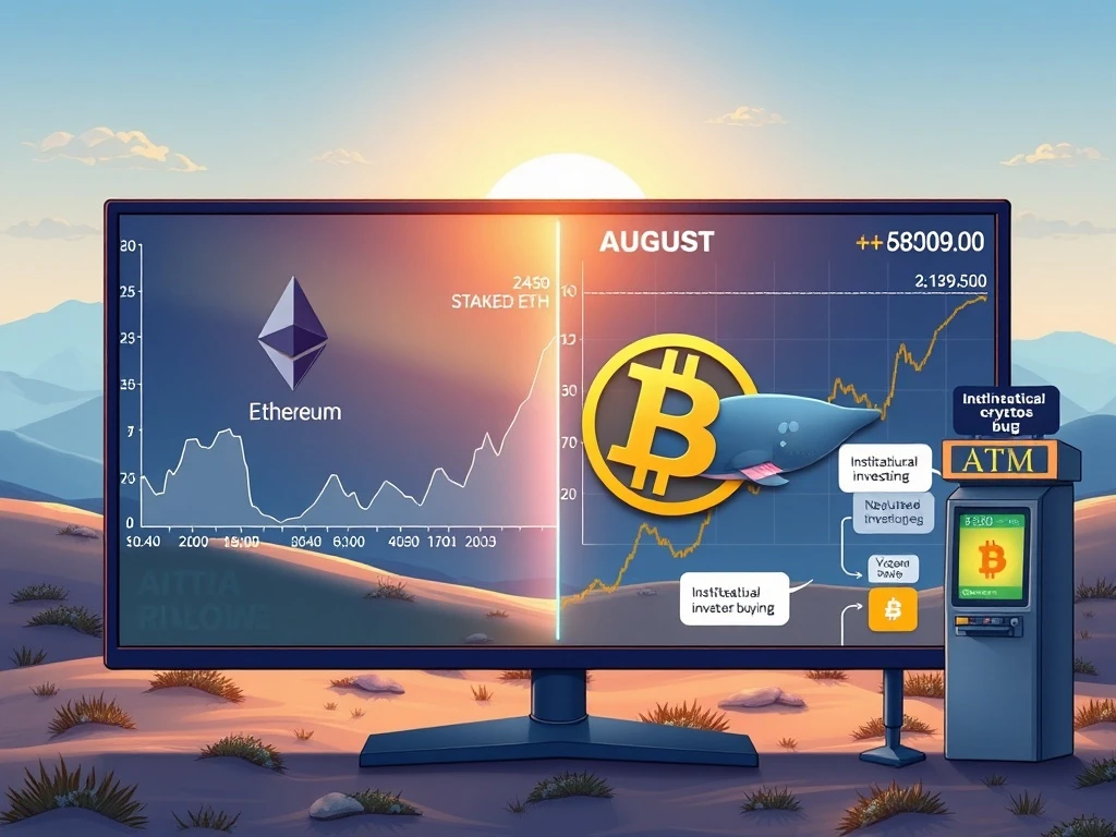August Crypto Market: Ethereum Soars to 1.8M Transactions, Bitcoin Whale Sparks $2.7B Meltdown