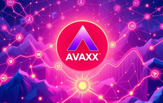 Visualizing Avalanche Q2 2024's explosive growth, with charts showing increased active addresses and DeFi volume, symbolizing the network's strong performance.