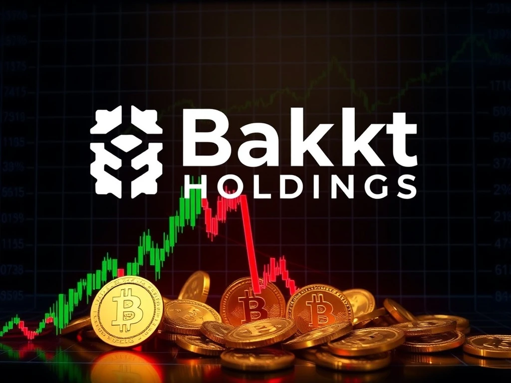 Bakkt Holdings stock crash in the crypto infrastructure sector