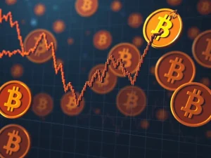 Bakkt Holdings stock crash amid crypto realignment with Bitcoin symbols