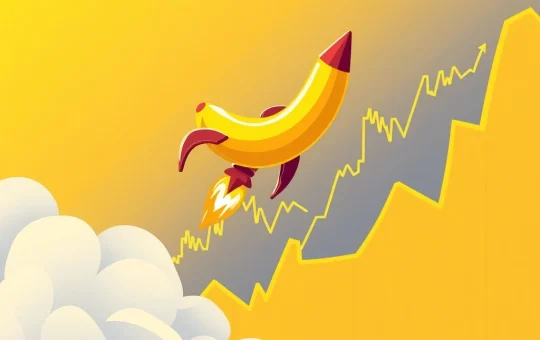 BANANAS31 cryptocurrency surging like a rocket through financial charts