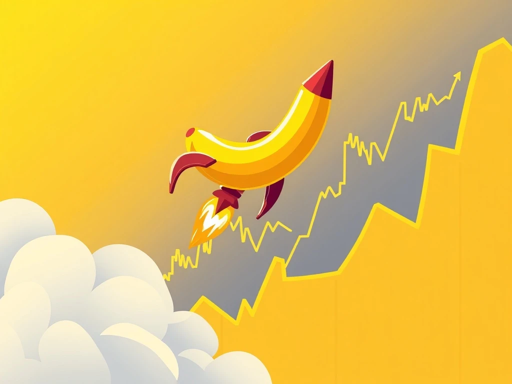 BANANAS31 cryptocurrency surging like a rocket through financial charts