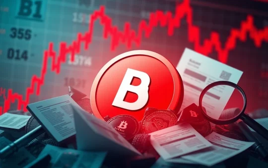 A distressed BAT Token Price chart, showing a sharp decline due to regulatory pressures and shifting market sentiment in the crypto space.