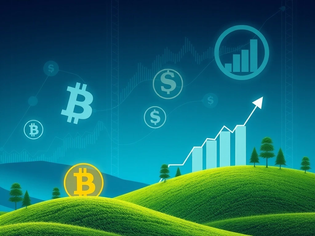 Chart showing Belgravia Hartford's growing Bitcoin holdings, symbolizing strategic corporate investment in BTC.