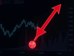 BIFI token price crashing in a dramatic cryptocurrency market correction