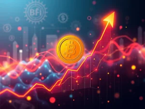 A chart illustrating BIFI's explosive cryptocurrency surge, highlighting its significant market performance and DeFi advancements.