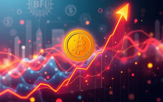 A chart illustrating BIFI's explosive cryptocurrency surge, highlighting its significant market performance and DeFi advancements.