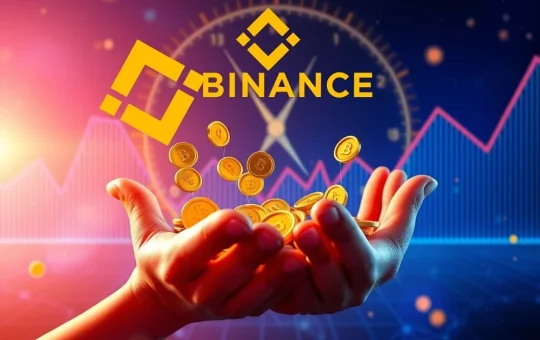 Hands reaching for DePHY tokens flowing from a Binance logo, symbolizing the exciting Binance airdrop opportunity for Alpha Points holders.