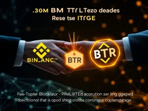 Binance and Bitlayer logos collaborating, symbolizing the 30M BTR token campaign designed to boost Pre-TGE engagement and Layer 2 solutions adoption.