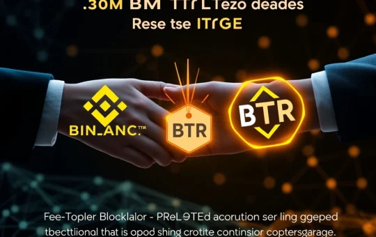 Binance and Bitlayer logos collaborating, symbolizing the 30M BTR token campaign designed to boost Pre-TGE engagement and Layer 2 solutions adoption.