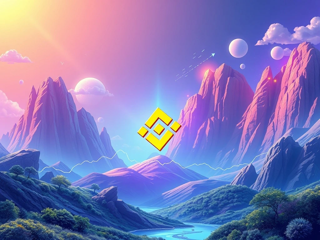 Binance Coin (BNB) chart soaring with a bull, representing the crypto market rally and potential for a new altcoin season.