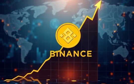 Binance Coin (BNB) price chart showing its remarkable surge to an all-time high, driven by strong BNB Chain adoption.